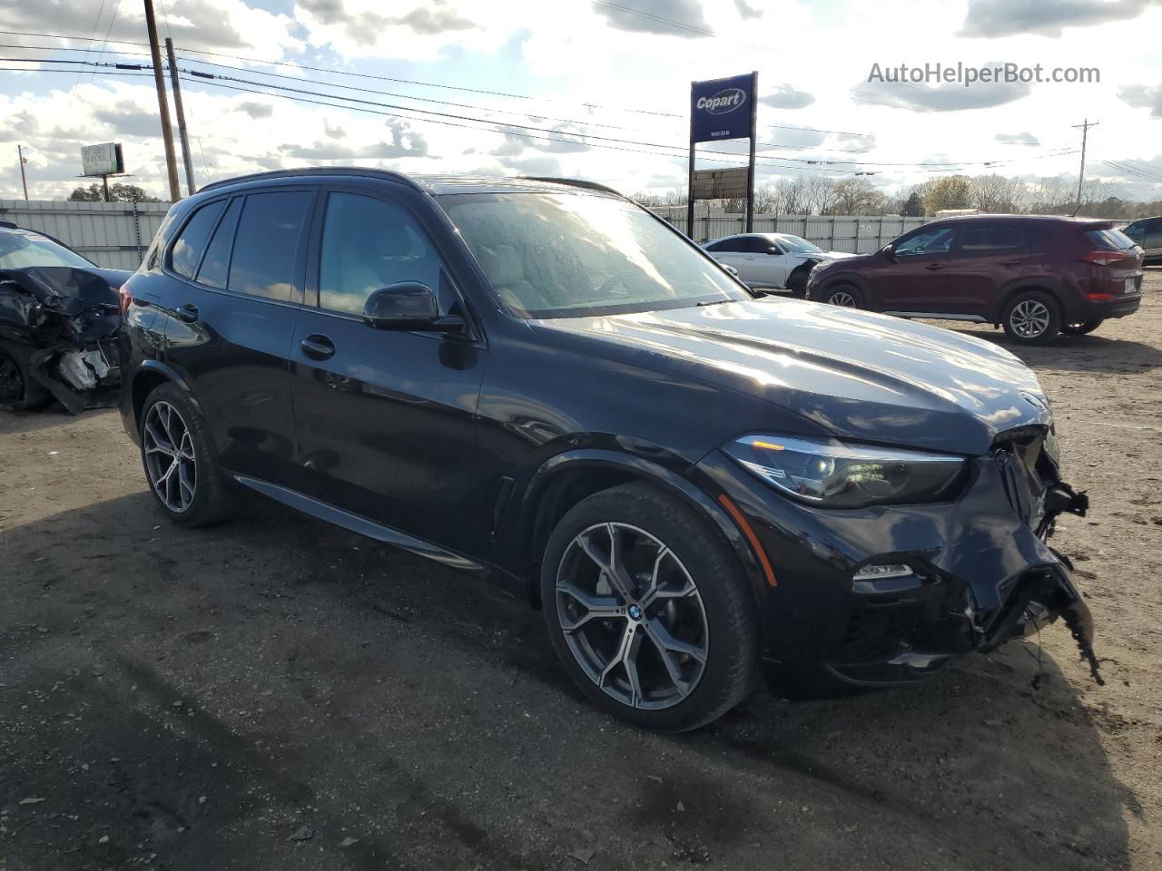 2020 Bmw X5 Sdrive 40i Черный vin: 5UXCR4C02LLW63951