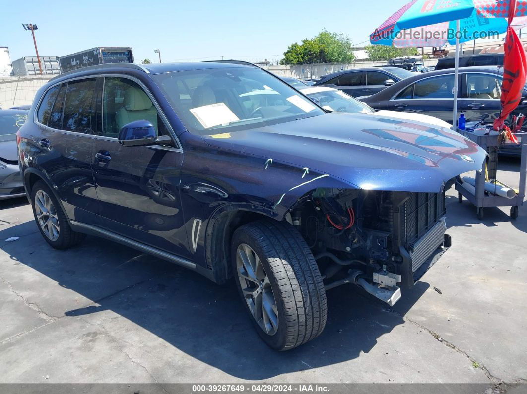 2020 Bmw X5 Sdrive40i Blue vin: 5UXCR4C02LLW64842