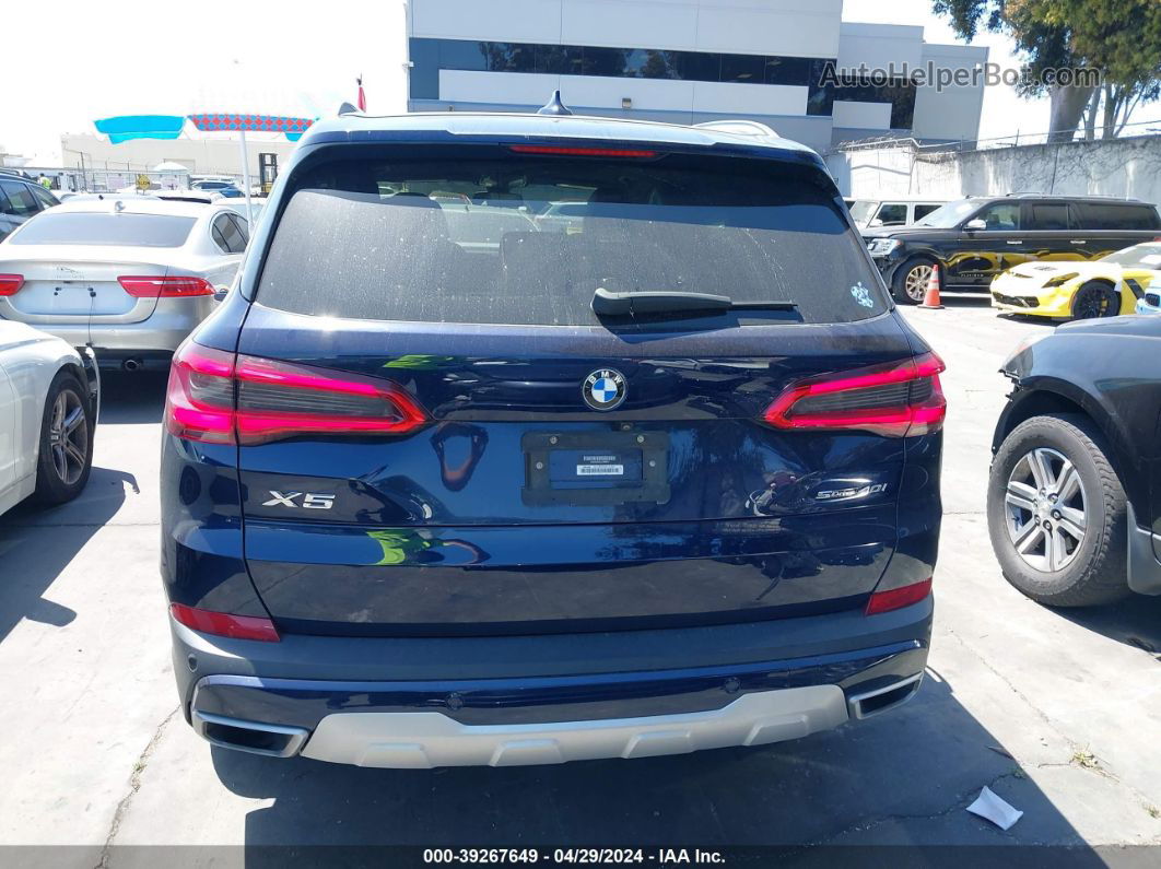 2020 Bmw X5 Sdrive40i Blue vin: 5UXCR4C02LLW64842