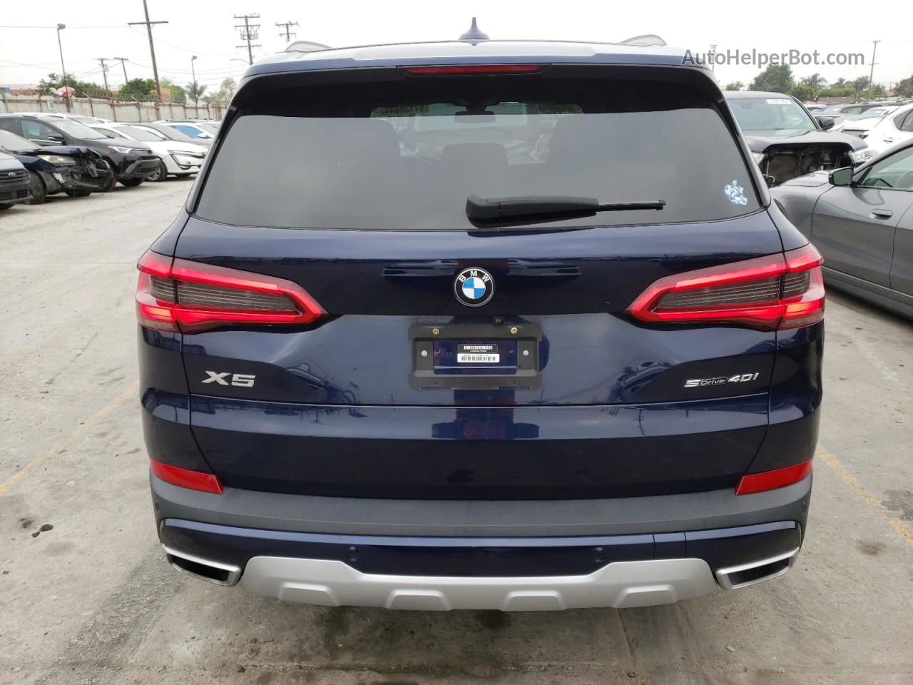 2020 Bmw X5 Sdrive 40i Blue vin: 5UXCR4C02LLW64842