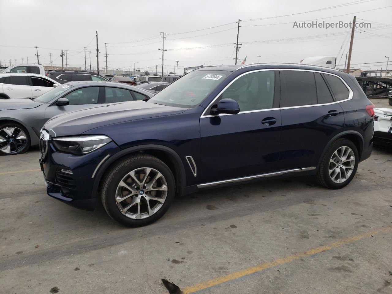 2020 Bmw X5 Sdrive 40i Blue vin: 5UXCR4C02LLW64842