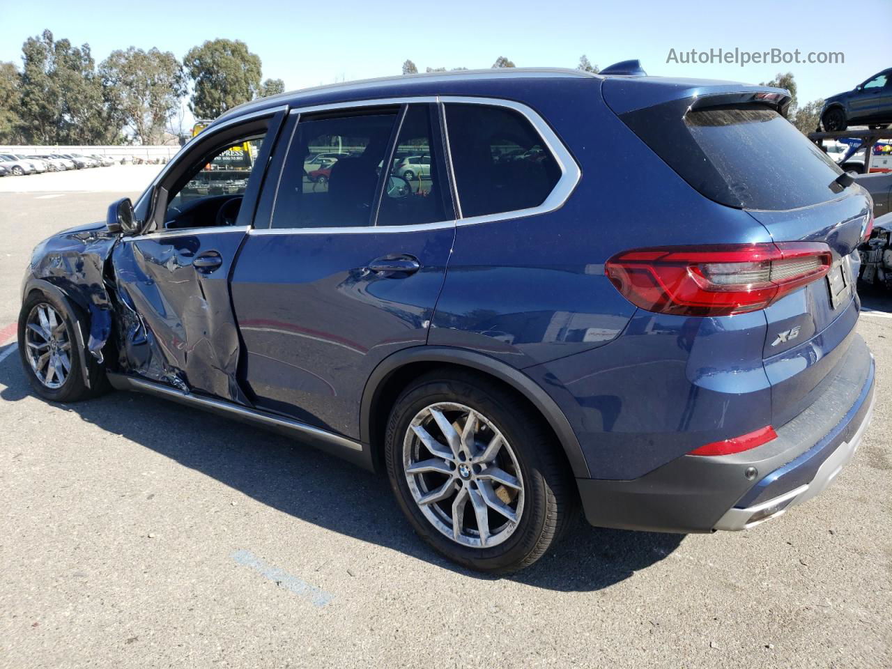 2020 Bmw X5 Sdrive 40i Blue vin: 5UXCR4C03L9B35691