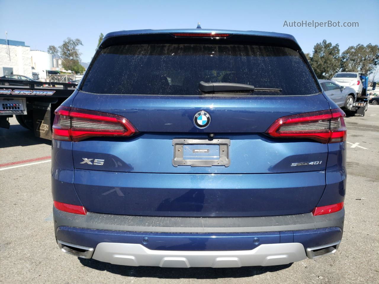 2020 Bmw X5 Sdrive 40i Blue vin: 5UXCR4C03L9B35691