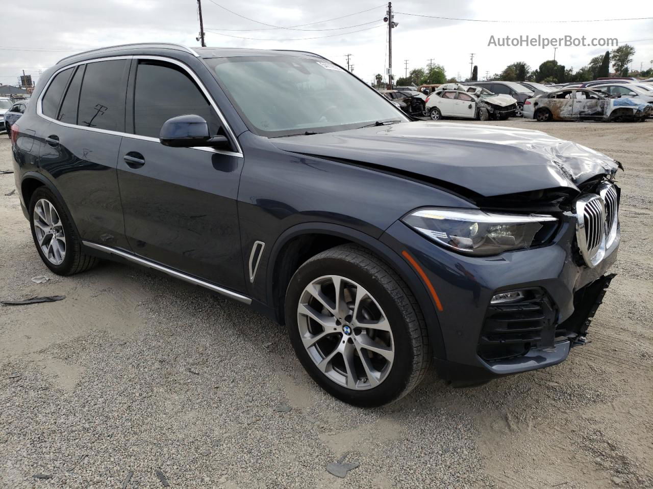 2020 Bmw X5 Sdrive 40i Gray vin: 5UXCR4C04LLW64115