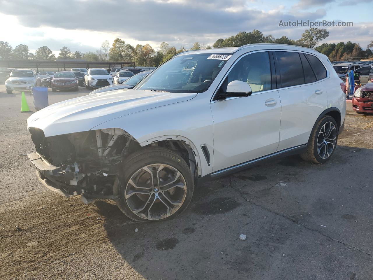 2020 Bmw X5 Sdrive 40i Белый vin: 5UXCR4C05L9B16382