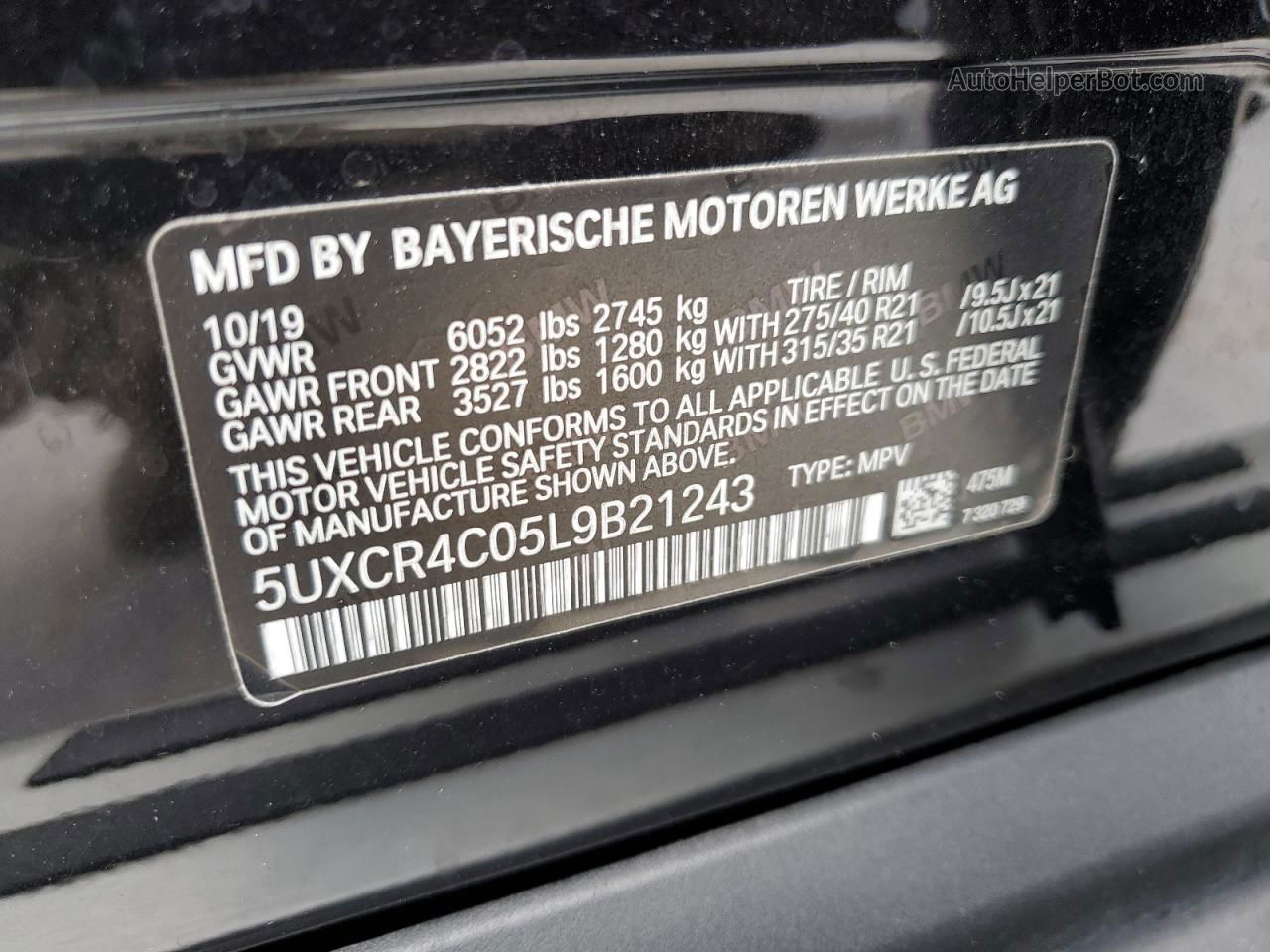 2020 Bmw X5 Sdrive 40i Black vin: 5UXCR4C05L9B21243