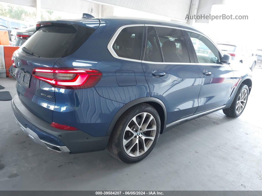 2020 Bmw X5 Sdrive40i Dark Blue vin: 5UXCR4C05L9B98663