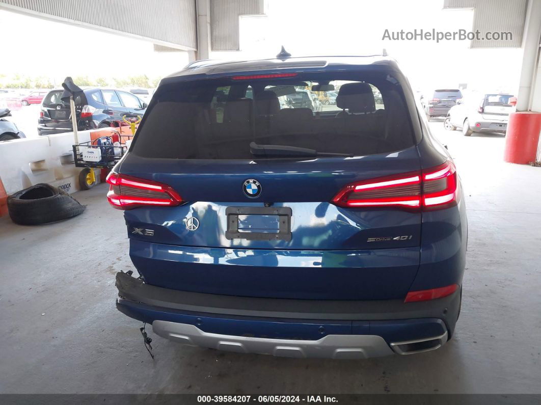 2020 Bmw X5 Sdrive40i Dark Blue vin: 5UXCR4C05L9B98663