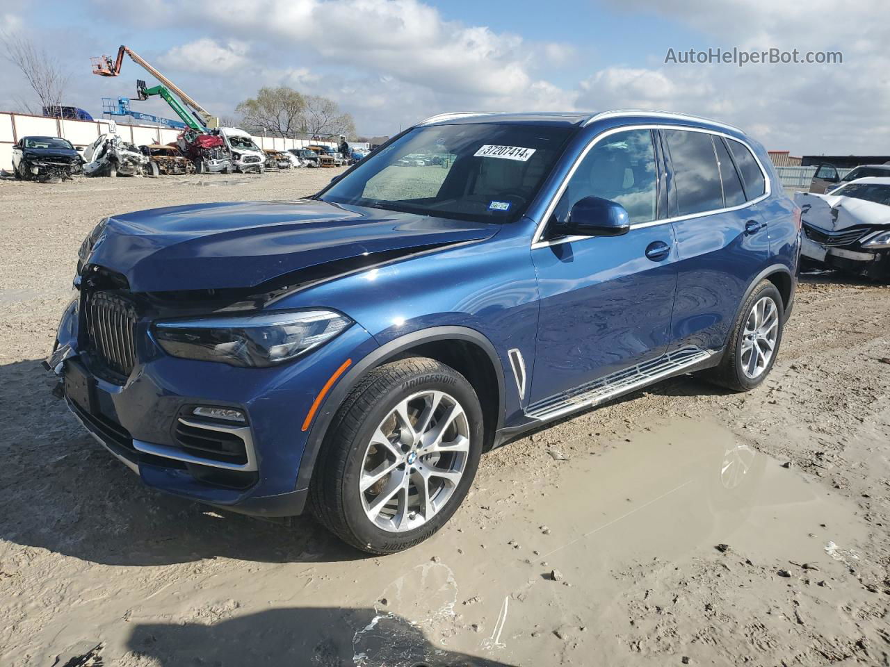 2020 Bmw X5 Sdrive 40i Blue vin: 5UXCR4C0XLLE30953