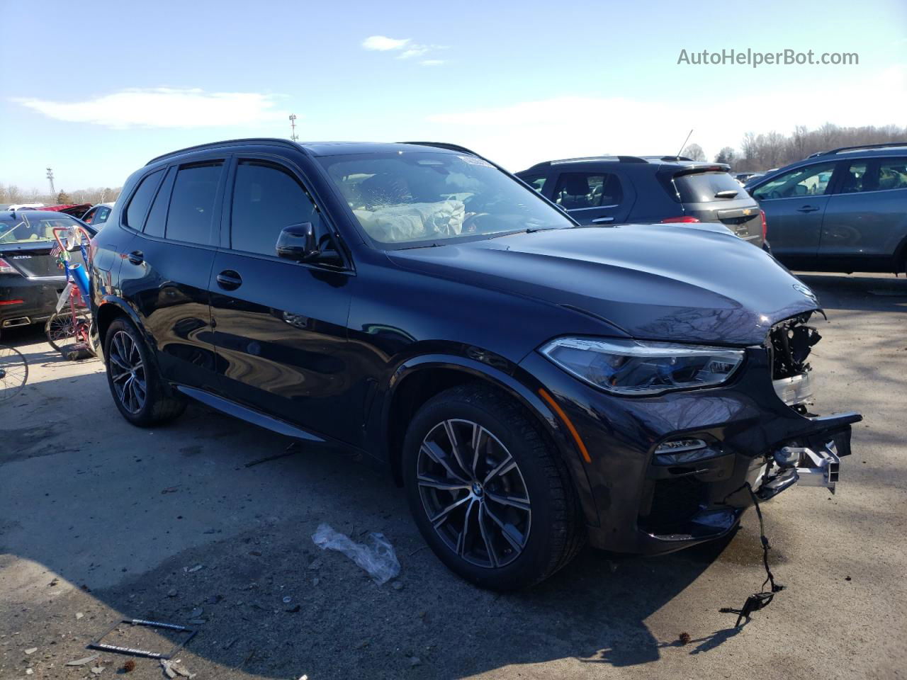 2020 Bmw X5 Xdrive40i Черный vin: 5UXCR6C00L9B64321