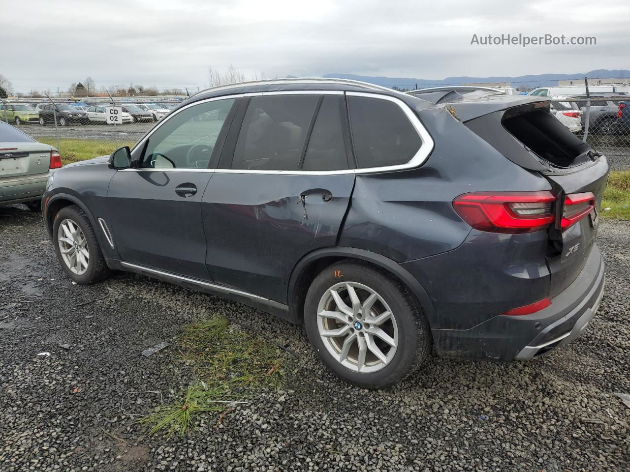 2020 Bmw X5 Xdrive40i Blue vin: 5UXCR6C01L9B48421