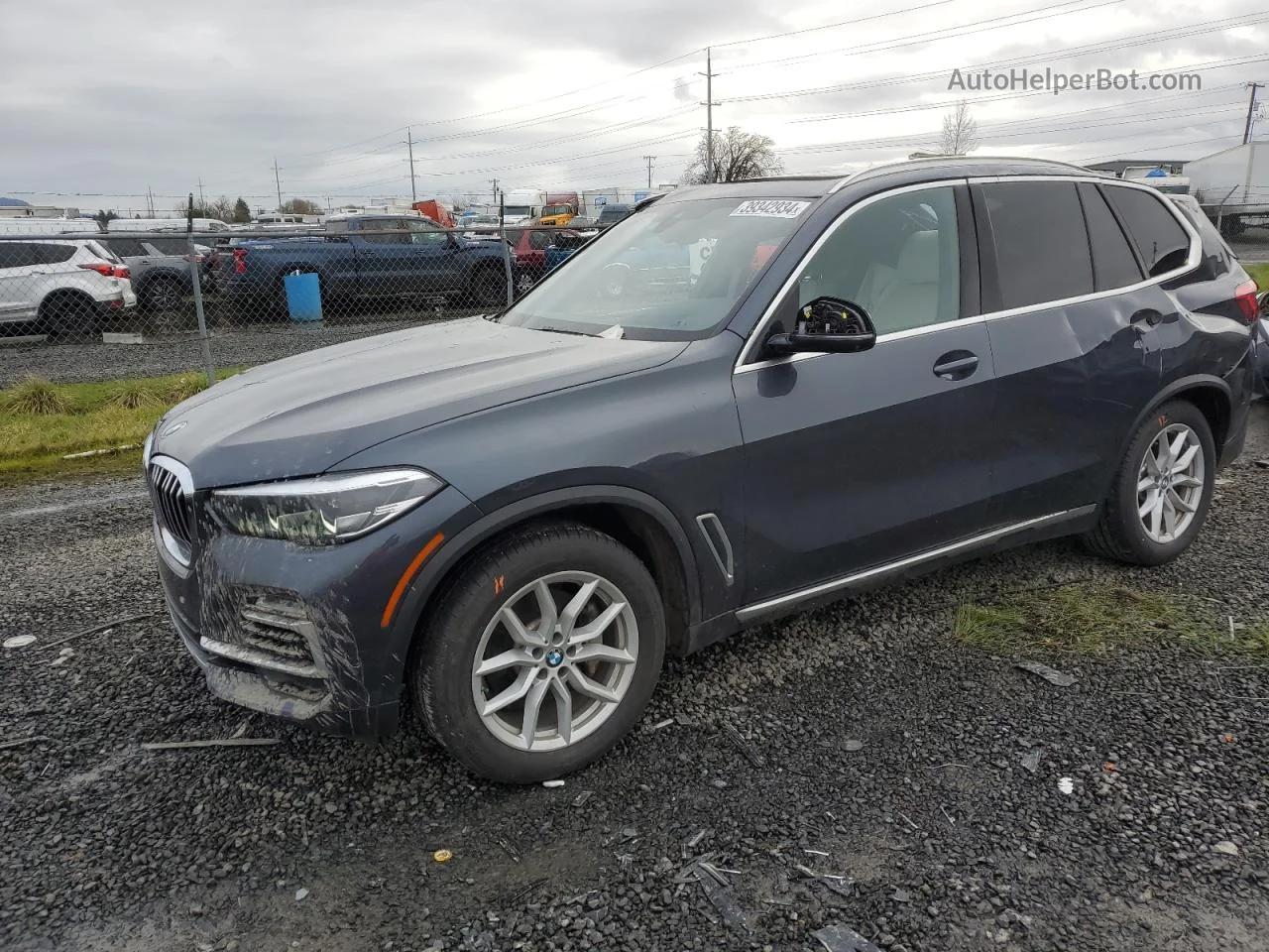 2020 Bmw X5 Xdrive40i Blue vin: 5UXCR6C01L9B48421