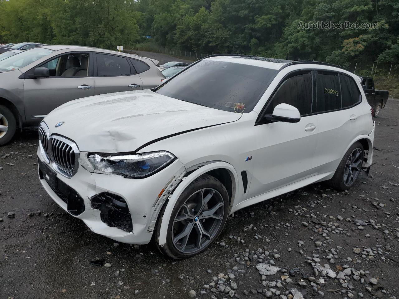 2020 Bmw X5 Xdrive40i White vin: 5UXCR6C01L9C05894