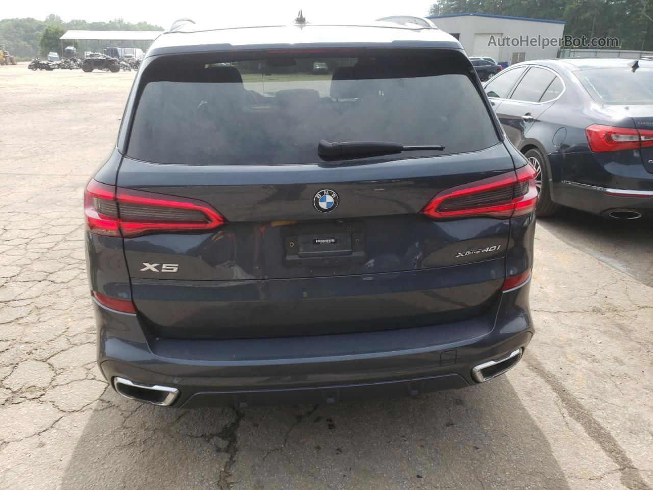 2020 Bmw X5 Xdrive40i Blue vin: 5UXCR6C02L9B32101