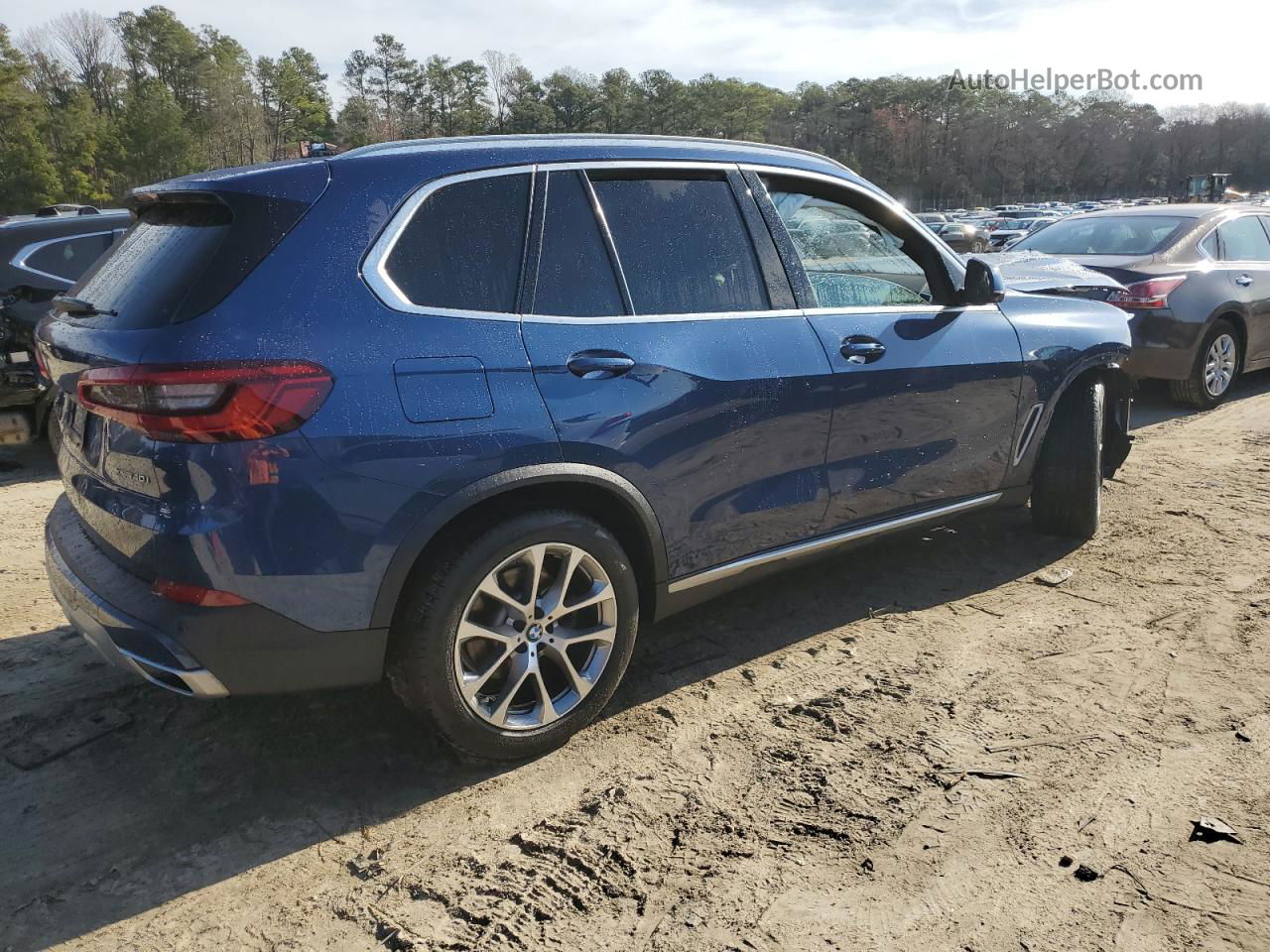 2020 Bmw X5 Xdrive40i Синий vin: 5UXCR6C02LLL75861