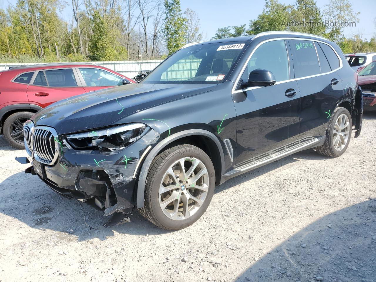 2020 Bmw X5 Xdrive40i Черный vin: 5UXCR6C03L9B40935