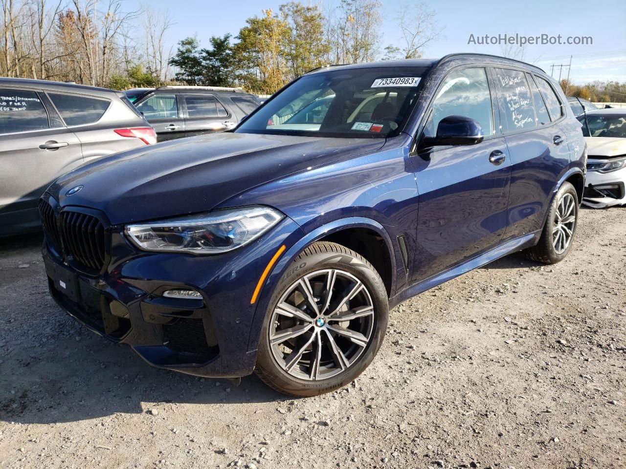 2020 Bmw X5 Xdrive40i Blue vin: 5UXCR6C03L9D59703