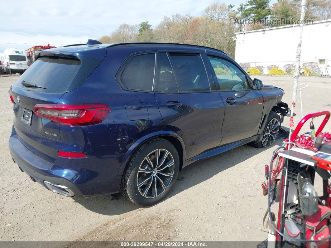 2020 Bmw X5 Xdrive40i Blue vin: 5UXCR6C03LLL65968