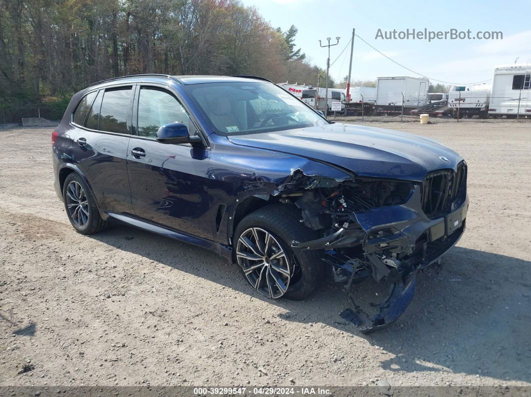 2020 Bmw X5 Xdrive40i Синий vin: 5UXCR6C03LLL65968