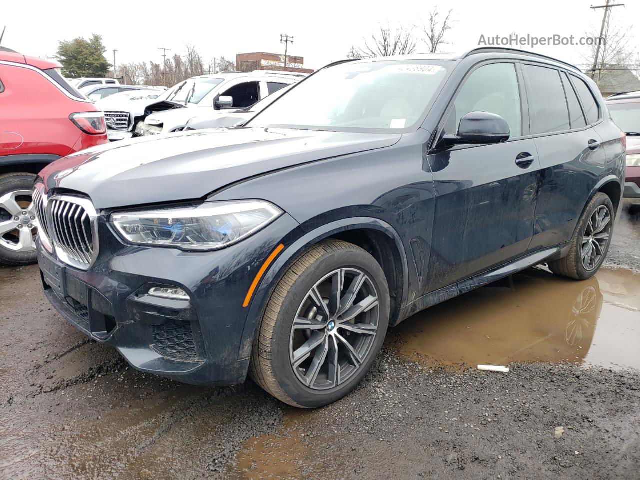 2020 Bmw X5 Xdrive40i Blue vin: 5UXCR6C03LLL74752