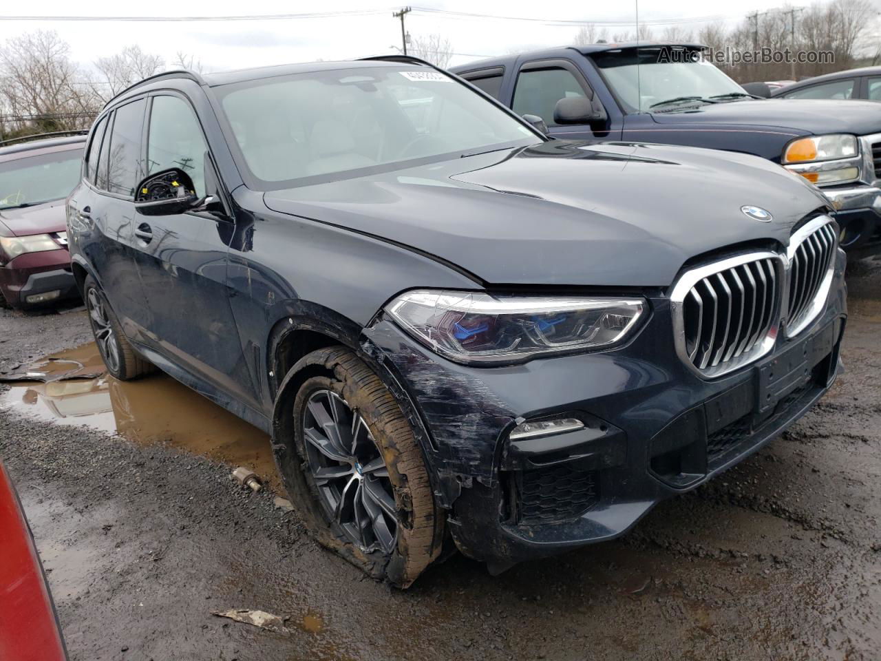 2020 Bmw X5 Xdrive40i Синий vin: 5UXCR6C03LLL74752