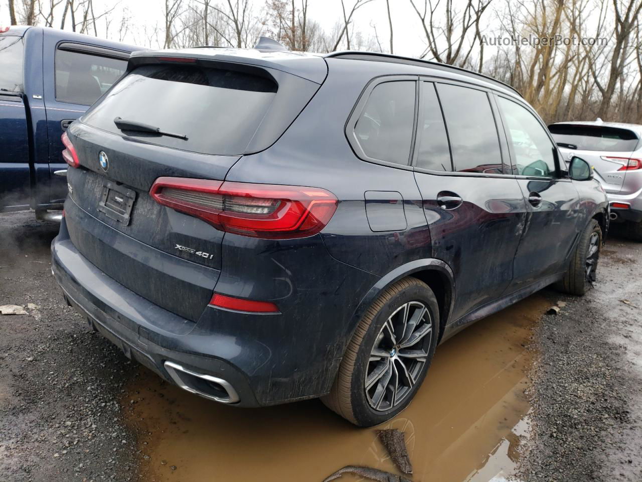 2020 Bmw X5 Xdrive40i Blue vin: 5UXCR6C03LLL74752