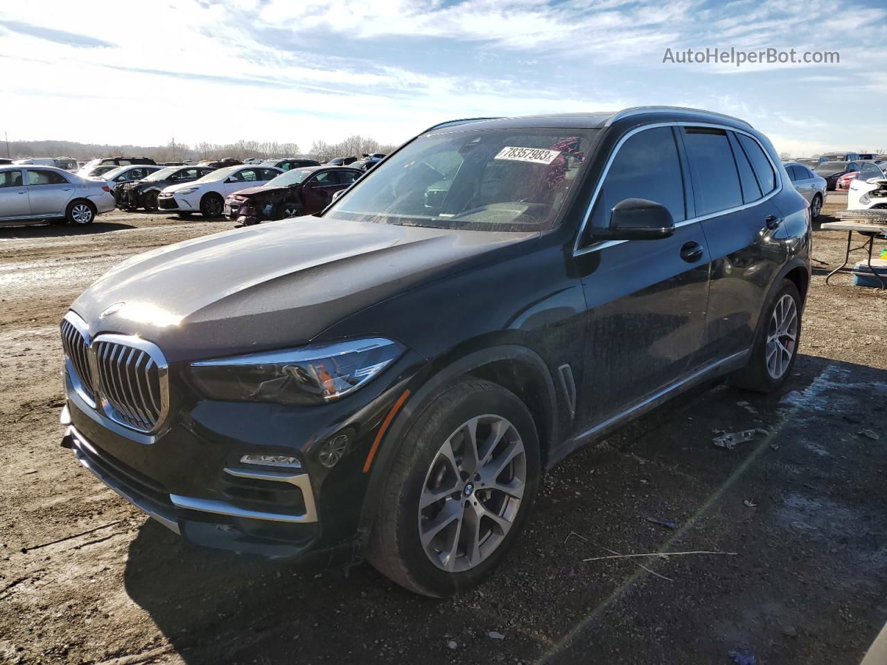 2020 Bmw X5 Xdrive40i Черный vin: 5UXCR6C04L9B30477