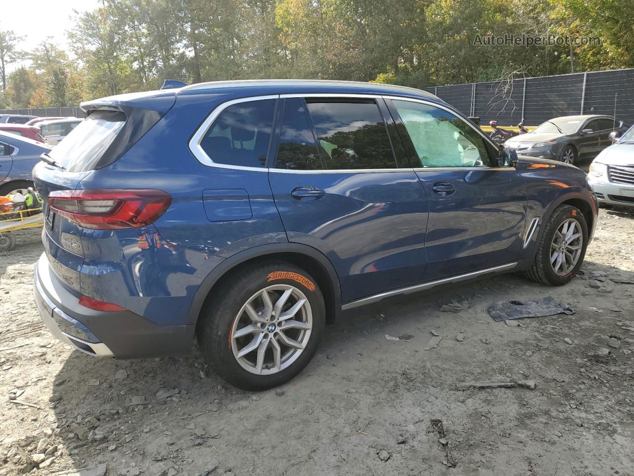 2020 Bmw X5 Xdrive40i Blue vin: 5UXCR6C04L9C45256