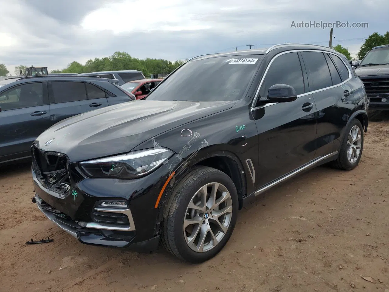 2020 Bmw X5 Xdrive40i Black vin: 5UXCR6C07L9B69399