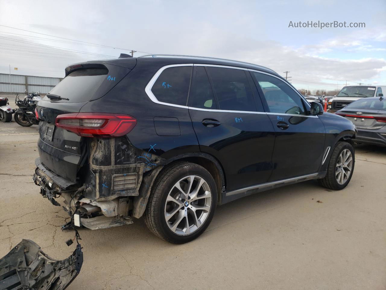 2020 Bmw X5 Xdrive40i Black vin: 5UXCR6C0XL9B75553