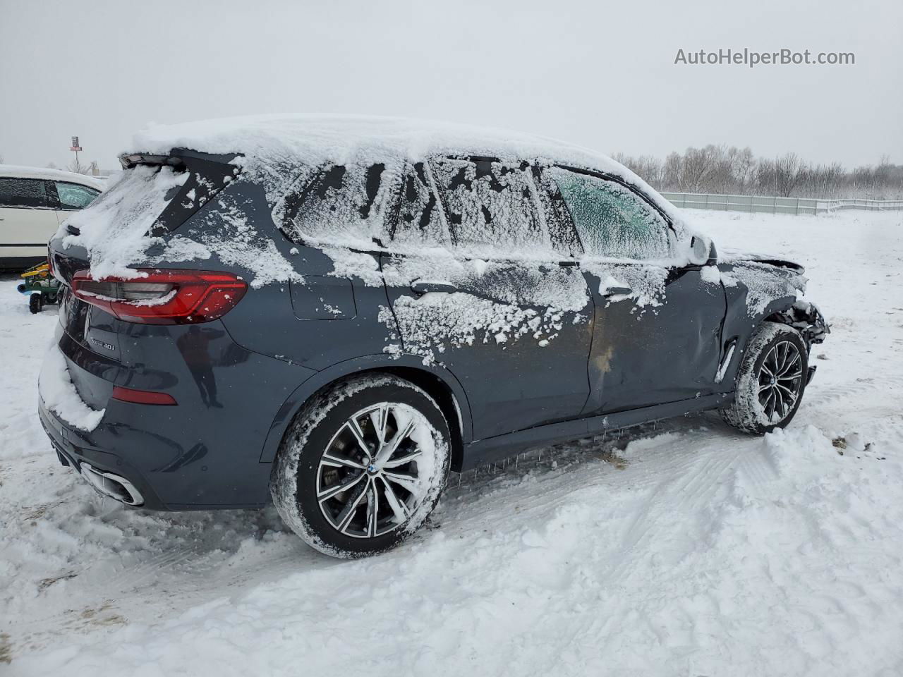 2020 Bmw X5 Xdrive40i Blue vin: 5UXCR6C0XLLL76806