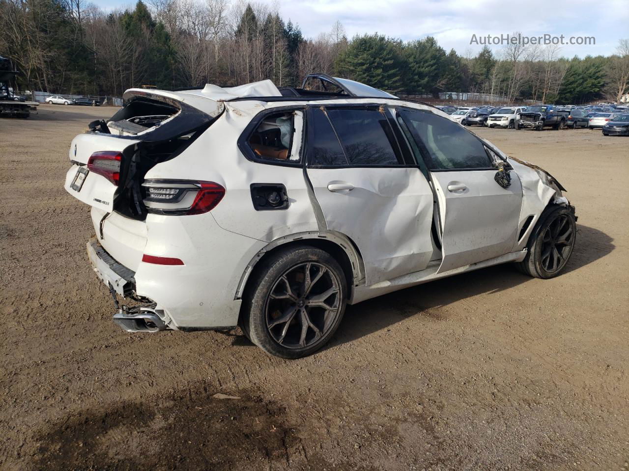 2019 Bmw X5 Xdrive40i White vin: 5UXCR6C50KLK85523