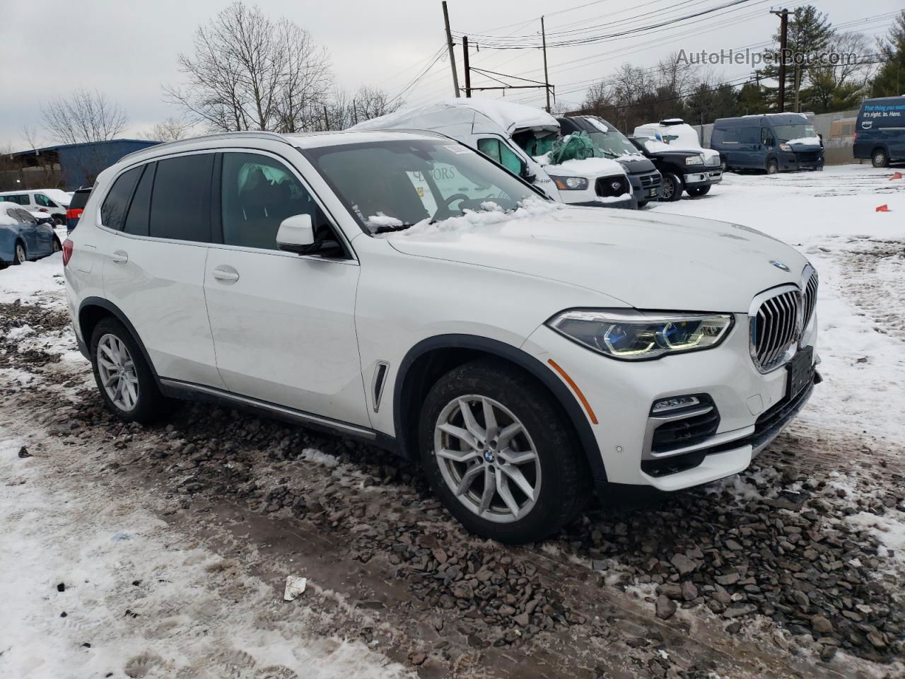 2019 Bmw X5 Xdrive40i White vin: 5UXCR6C50KLK85604