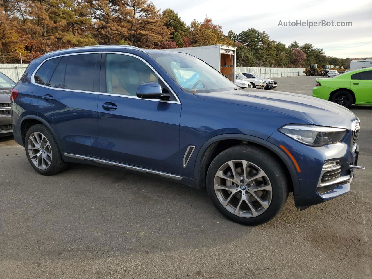 2019 Bmw X5 Xdrive40i Blue vin: 5UXCR6C50KLL37913