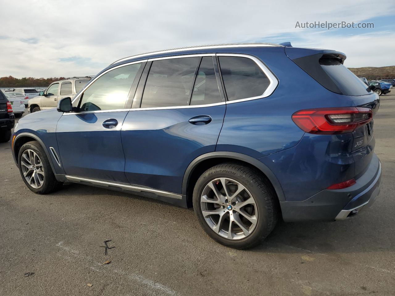 2019 Bmw X5 Xdrive40i Blue vin: 5UXCR6C50KLL37913