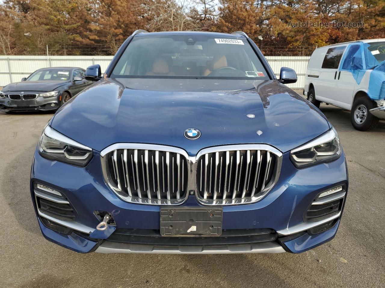 2019 Bmw X5 Xdrive40i Blue vin: 5UXCR6C50KLL37913