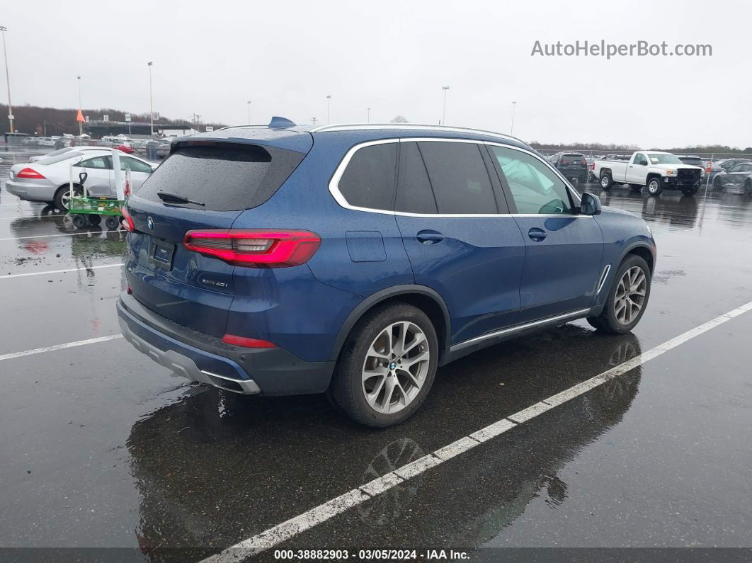 2019 Bmw X5 Xdrive40i Blue vin: 5UXCR6C50KLL39130