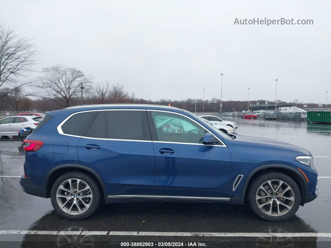 2019 Bmw X5 Xdrive40i Blue vin: 5UXCR6C50KLL39130