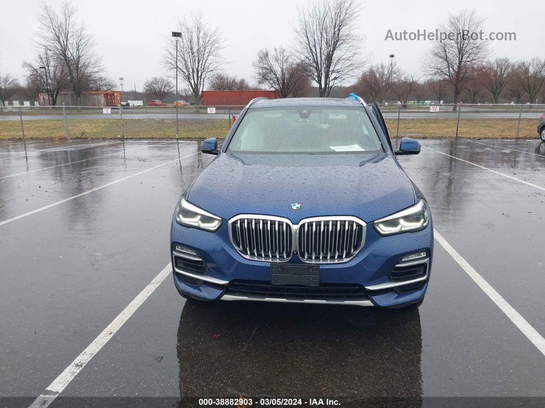 2019 Bmw X5 Xdrive40i Blue vin: 5UXCR6C50KLL39130