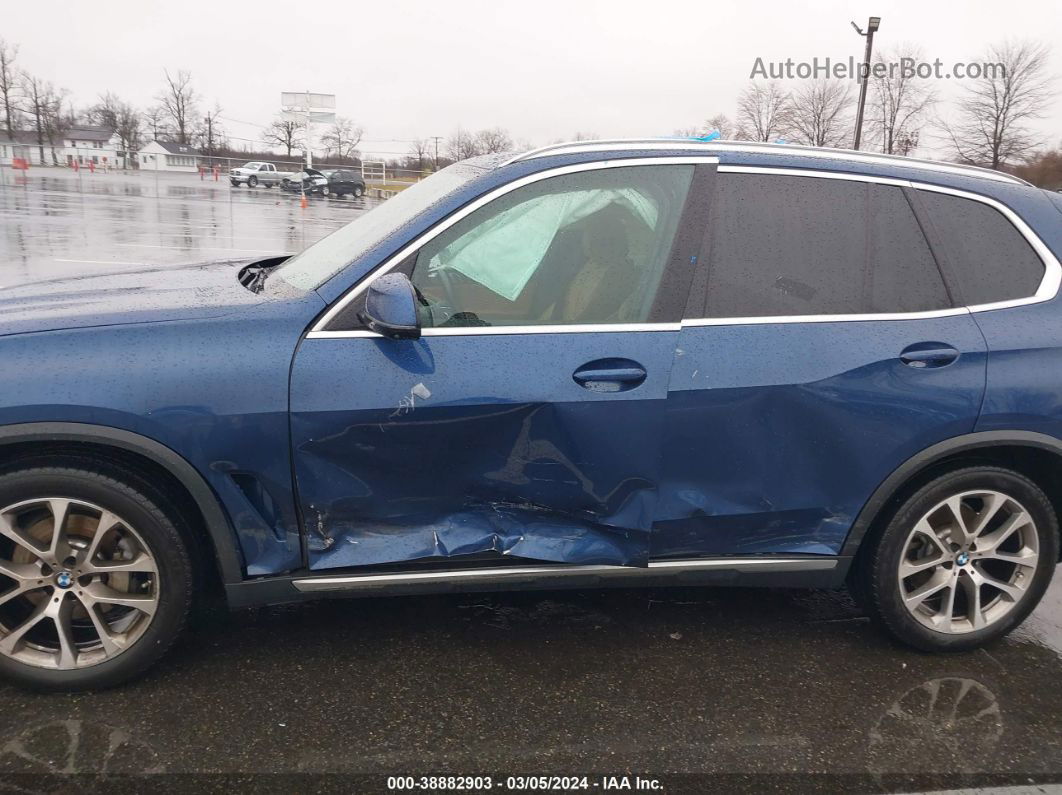 2019 Bmw X5 Xdrive40i Blue vin: 5UXCR6C50KLL39130