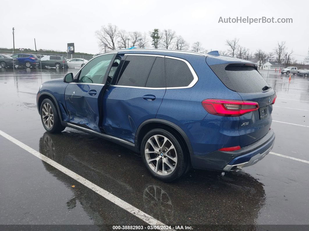 2019 Bmw X5 Xdrive40i Blue vin: 5UXCR6C50KLL39130