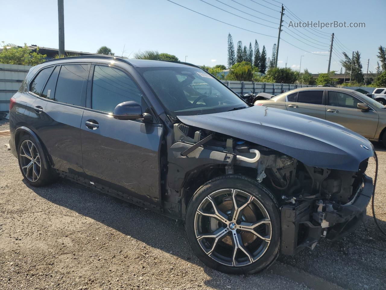 2019 Bmw X5 Xdrive40i Gray vin: 5UXCR6C51KLK81660