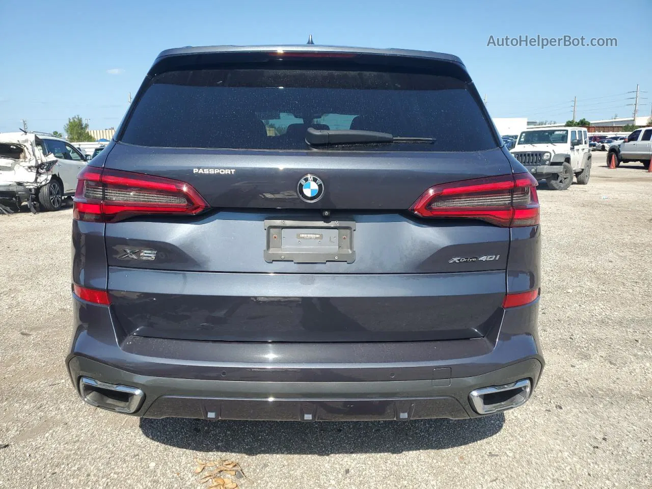 2019 Bmw X5 Xdrive40i Gray vin: 5UXCR6C51KLK81660