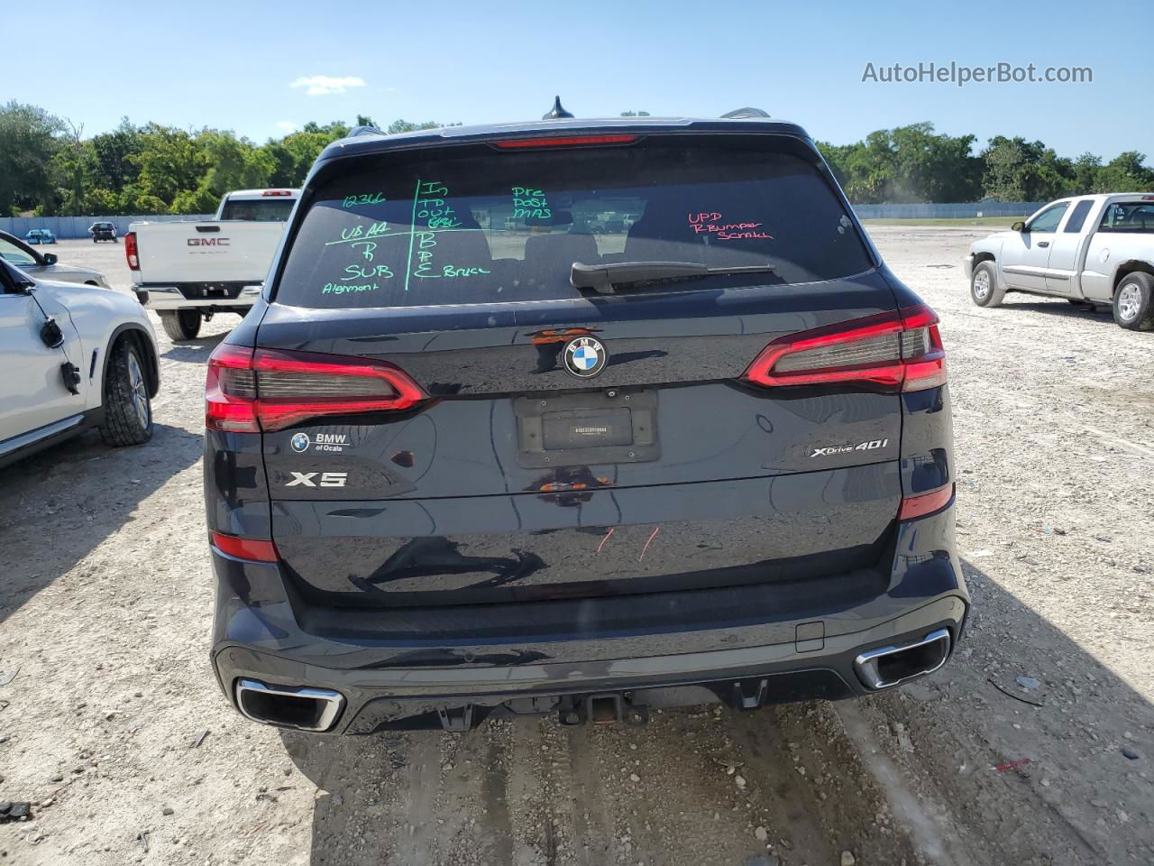 2019 Bmw X5 Xdrive40i Black vin: 5UXCR6C51KLL01728