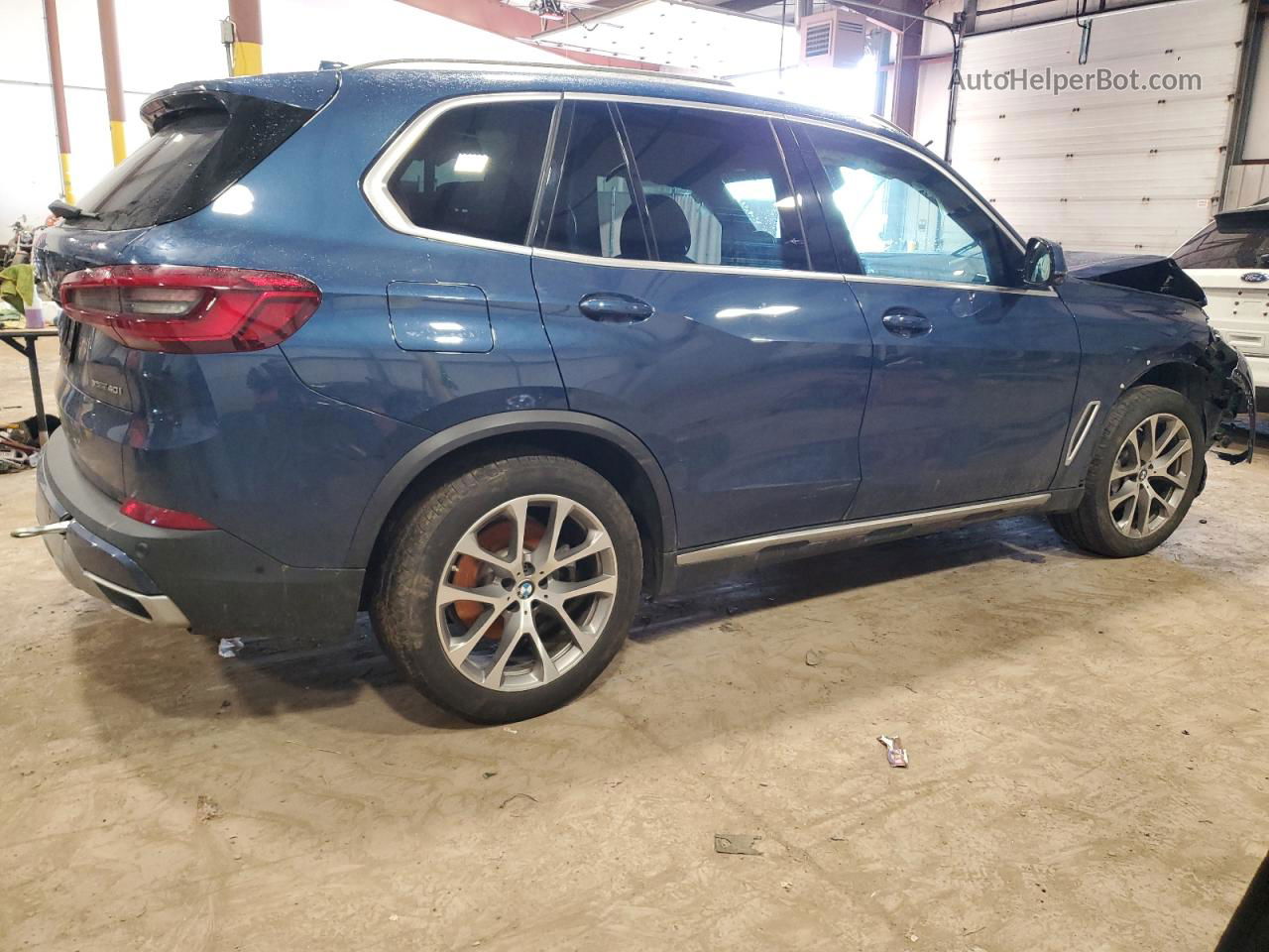 2019 Bmw X5 Xdrive40i Blue vin: 5UXCR6C51KLL04922