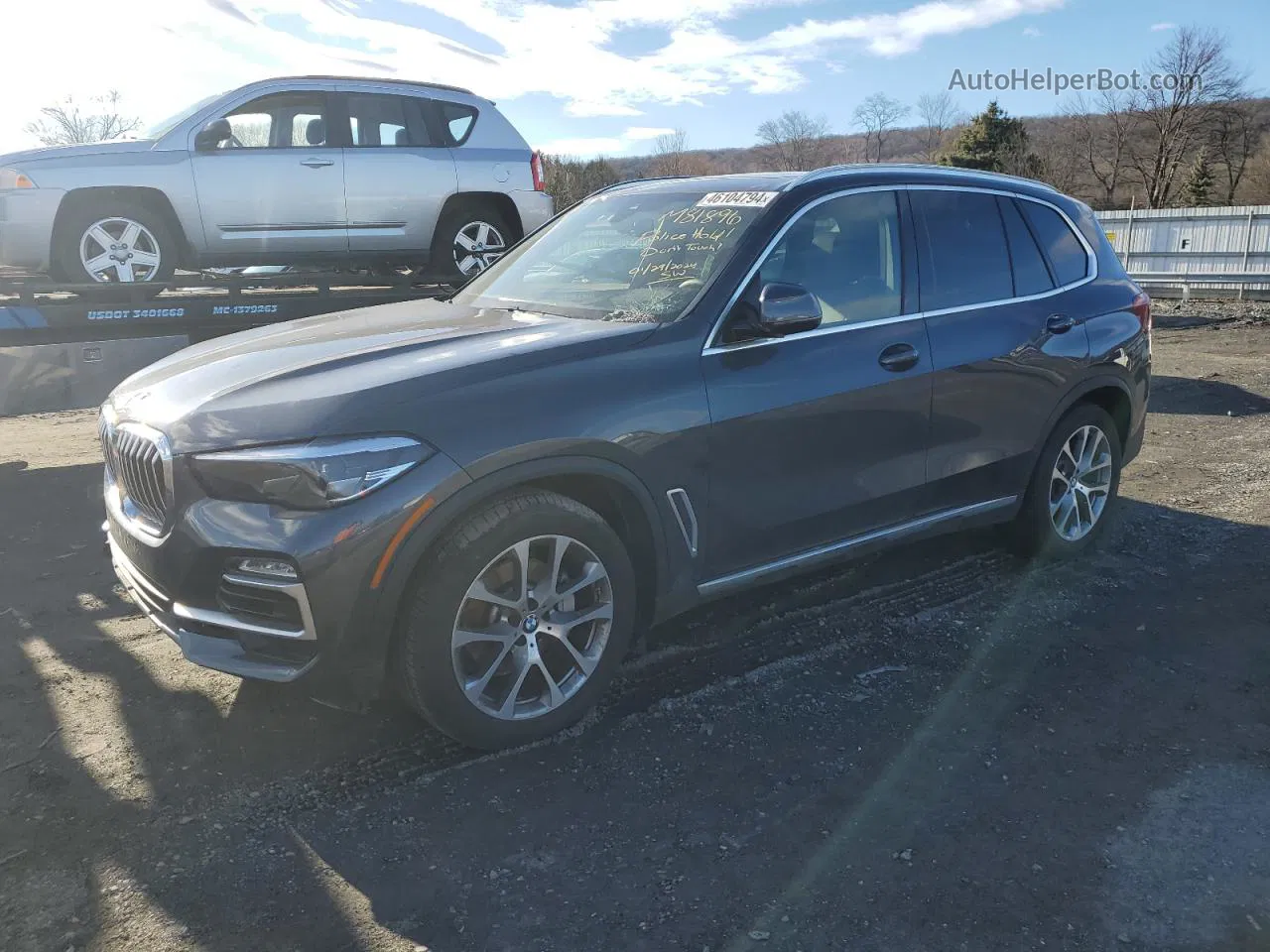 2019 Bmw X5 Xdrive40i Gray vin: 5UXCR6C51KLL10087