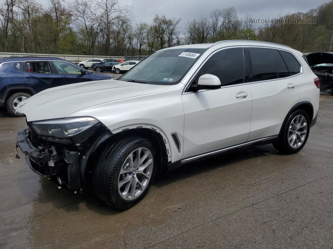 2019 Bmw X5 Xdrive40i White vin: 5UXCR6C51KLL61685