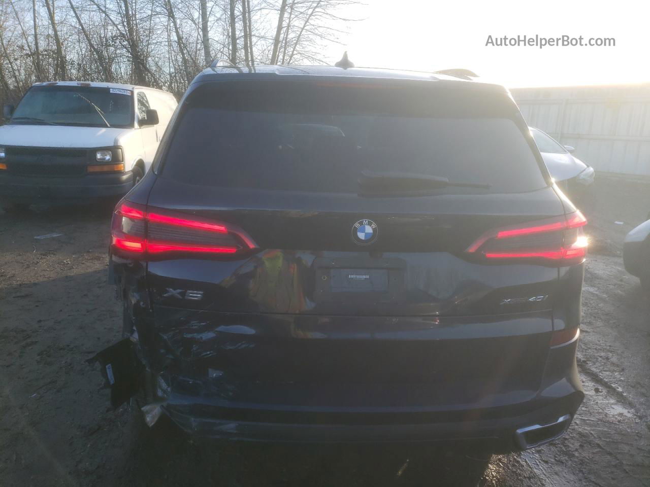 2019 Bmw X5 Xdrive40i Черный vin: 5UXCR6C51KLL63923