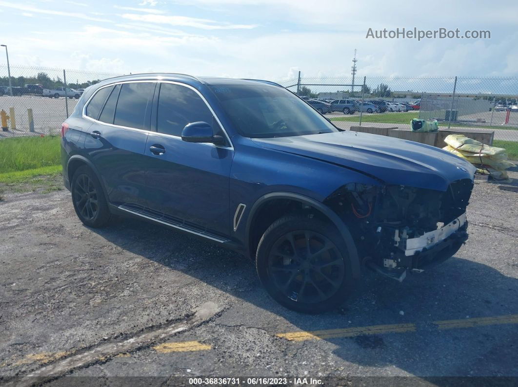 2019 Bmw X5 Xdrive40i Blue vin: 5UXCR6C52KLK80209