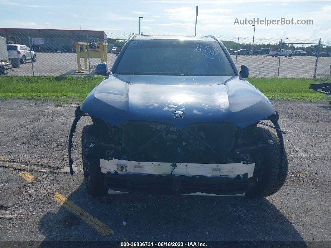 2019 Bmw X5 Xdrive40i Blue vin: 5UXCR6C52KLK80209